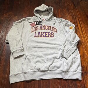 MITCHELL NESS Los Angeles Lakers Magic Johnson NBA Hardwood Hoodie Mens 4XLB